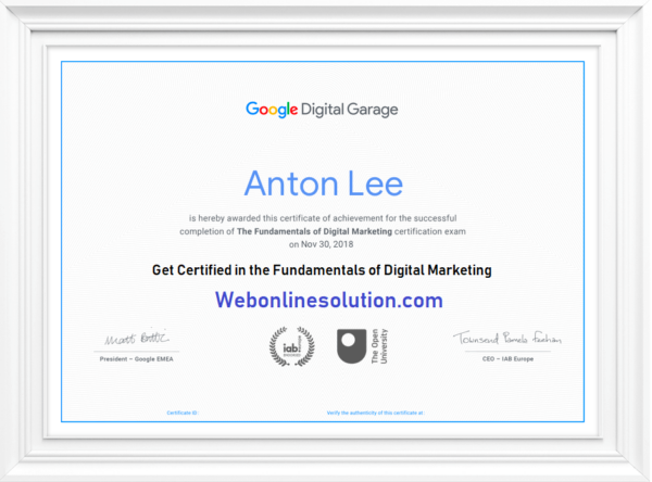 Google Digital Garage Exam Answers