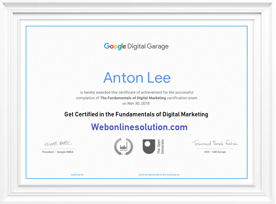 Google Digital Garage Exam Answers Google Digital Garage Exam Answers